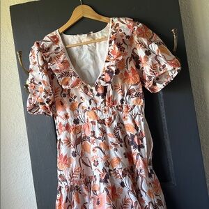 Chelsea and Violet Floral Dress 6 EUC